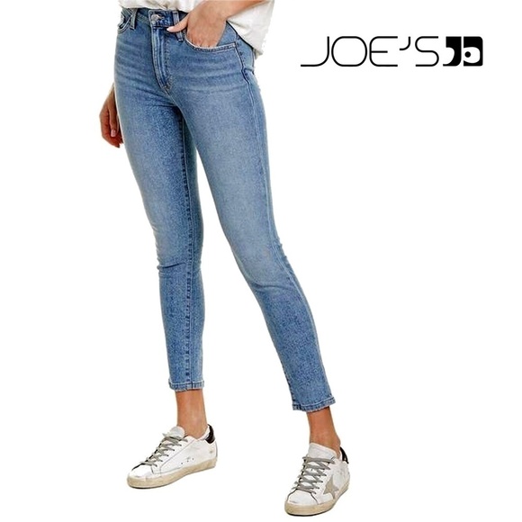 JOE'S Hi Rise Skinny Jeans Light Wash Denim Dungarees - Picture 10 of 12